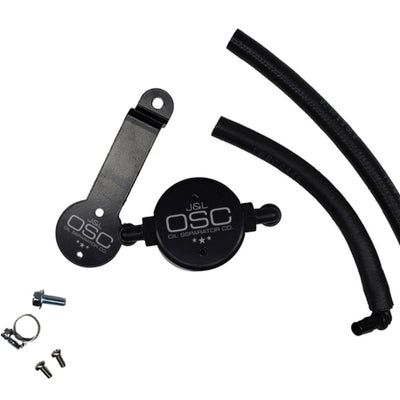 J&L 16-23 Toyota Tacoma 3.5L Driver Side Oil Separator 3.0 - Black Anodized