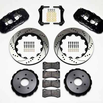 Wilwood AERO4 Rear Kit 14.00in Drilled 97-04 Corvette C5/Z06 05-13 C6