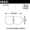 Hawk DTC-60 AP Racing/Wilwood Race Brake Pads