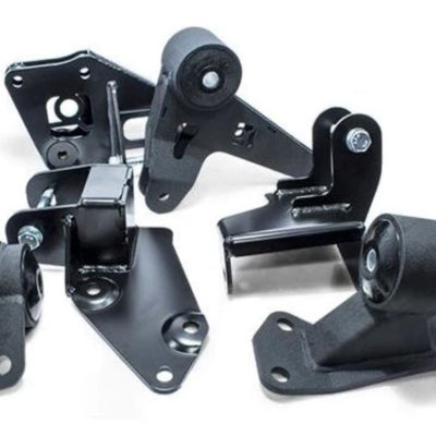 Innovative 96-00 Honda Civic Conversion Engine Mount Kit K-Series Black Steel Mounts 60A Bushings