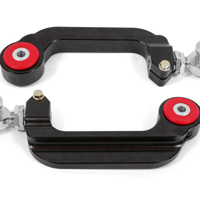BMR 15-18 S550 Mustang Billet Aluminum Camber Links Adjustable (Poly/Rod ends) - Black Anodized