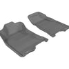3D MAXpider 2004-2012 Chevrolet/GMC Colorado/Canyon Crew Cab Kagu 1st Row Floormat - Gray