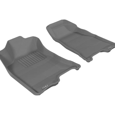 3D MAXpider 2004-2012 Chevrolet/GMC Colorado/Canyon Crew Cab Kagu 1st Row Floormat - Gray