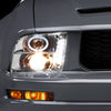 Raxiom 05-09 Ford Mustang Excluding GT500 LED Halo Projector Headlights- Chrome Housing (Clear Lens)