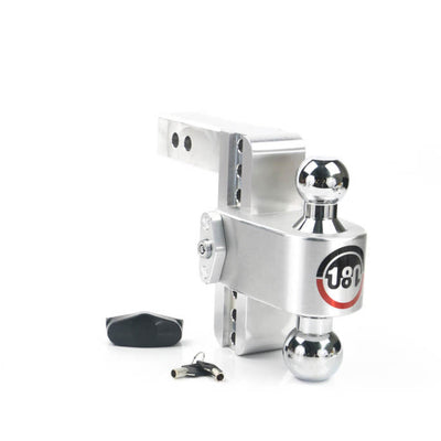 Weigh Safe 180 Hitch 6in Drop Hitch & 2in Shank (10K/12.5K GTWR) - Aluminum