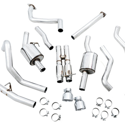 AWE Tuning 2021 RAM 1500 TRX 0FG Cat-Back Exhaust - Chrome Silver Tips