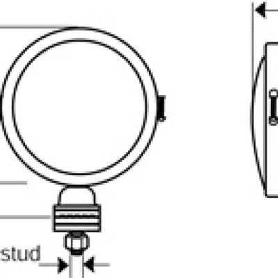 KC HiLiTES Daylighter 6in. Halogen Light 100w Spot Beam (Single) - Black SS