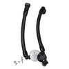 J&L 07-14 Ford Mustang GT500 Oil Separator 3.0 Passenger Side (Remote Mount) - Clear Anodized