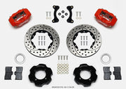 Wilwood Forged Dynalite Front Hat Kit 11.00in Drilled Red 95-05 Miata