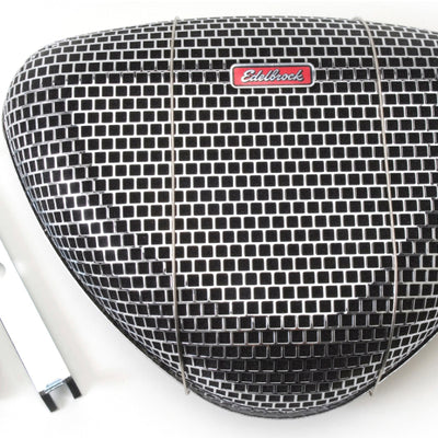 Edelbrock Air Cleaner Pro-Flo 1000 Series Triangular Steel Top 11 375In X 8 375In X 3In Chrome