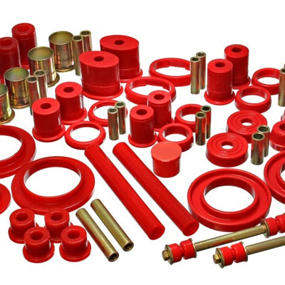 Energy Suspension 85-93 Ford Mustang Red Hyper-flex Master Bushing Set