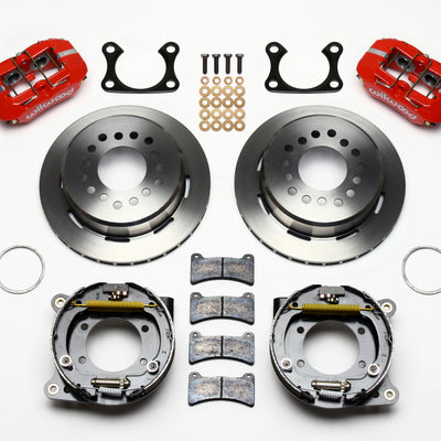 Wilwood Dynapro Low-Profile 11.00in P-Brake Kit - Red Big Ford 2.36in Offset