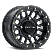 Raceline A92B Podium 14x7in / 4x156 BP / 10mm Offset / 132.5mm Bore - Satin Black Beadlock Wheel