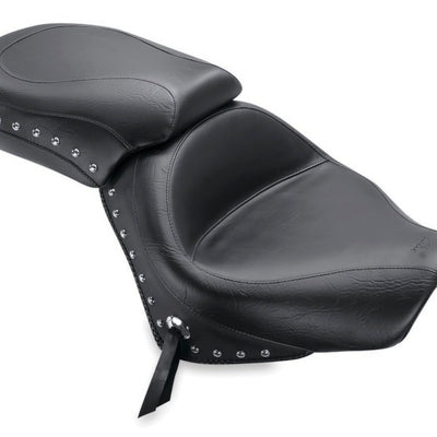 Mustang 07-15 Honda VT750C2 Spirit,10-20 Phantom Wide Touring 2PC Seat w/Studs - Black