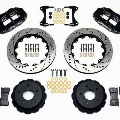 Wilwood Narrow Superlite 4R Rear Kit 14.00in Drilled 65-82 Corvette C2/C3