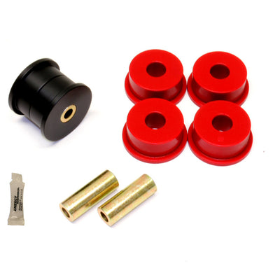 BMR 12-15 5th Gen Camaro Differential Mount Bushing Kit (Poly/Delrin Combo) - Black/Red