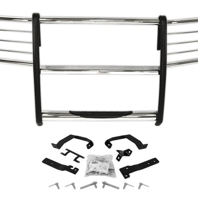 Go Rhino 15-17 Ford F-150 (Excl. ACC Models) 3000 Series StepGuard Center Grille + Brsh Grd - Chrome