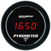 Autometer Z Series 52mm 0-2000 Deg F Digital EGT/Pyrometer Gauge