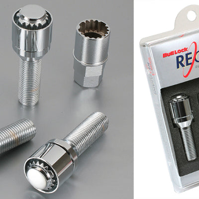 Project Kics 17HEX 60degrees 28MM Chrome Bull Lock Bolt - 14X1.50