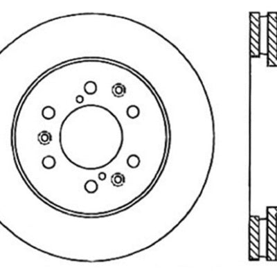 StopTech 07-11 GM Silverado 1500 Cross Drilled Right Front Rotor