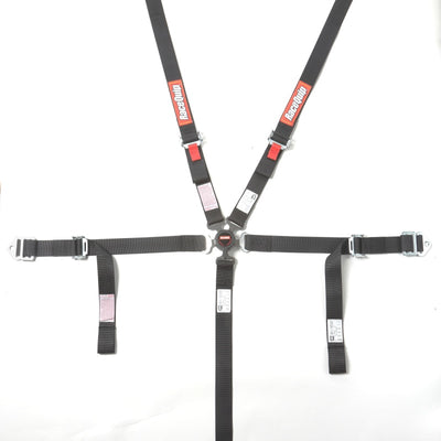 RaceQuip Black JR. CAMLOCK 5pt Seat Belt
