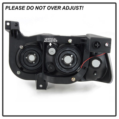 xTune Dodge Charger 06-10 1Pc LED Crystal Headlights Smoke HD-ON-DCH05-1PC-LED-SM