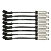 Moroso GM LS/LT 8.5mm Ultra 40 11in Long Wire Set w/Alum Heatshield - Black