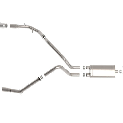 aFe Gemini XV 3in 304 SS Cat-Back Exhaust 19-21 Ram 1500 V8 5.7L Hemi w/ Polish Tips