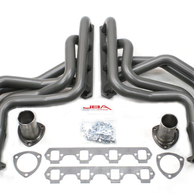 JBA 65-73 Ford Mustang 260-351W (w/Mustang II Suspension) 1-3/4in Primary Ti Ctd Long Tube Header