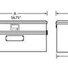 Tradesman Aluminum Flush Mount Truck Tool Box Full/Wide (56in.) - Black