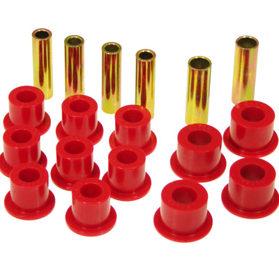 Prothane 86.5-97 Nissan Hardbody 4wd Spring & Shackle Bushings - Red