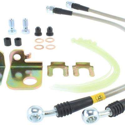 StopTech 00-02 Jaguar S Type Stainless Steel Front Brake Lines