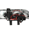 ANZO 1998-2005 Chevrolet S-10 Projector Headlights w/ Halo Black