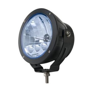 Putco HID Off Road Lamp w/3 LED DayTime Running Lights - 6in Black Housing w/ Blue Tinted Lens