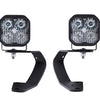 Diode Dynamics 10-21 Toyota 4Runner SS3 LED Ditch Light Kit Sport - White Combo