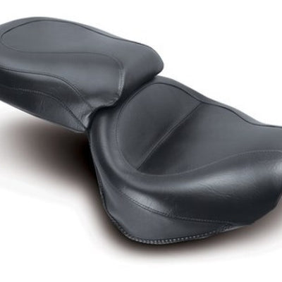 Mustang 99-15 Yamaha Road Star 1600, 1700 Wide Touring 2PC Seat - Black