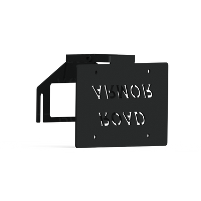 Road Armor 3.6in Offset Fairlead Mount - Tex Blk