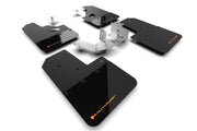 Rally Armor 21-25 Ford Bronco (Plstc Bmpr + RR - NO Rptr/Sprt) Blk Mud Flap w/Cy Orange Logo