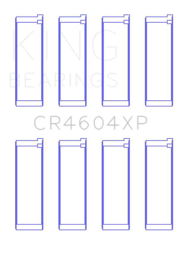 King 07-09 Mazdaspeed 3 L3-VDT MZR DISI (t) Duratec High Performance Rod Bearing Set - Size +.025mm