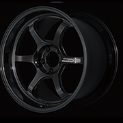 Advan R6 18x8.5 +50 5x114.3 Racing Titanium Black Wheel