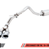 AWE Tuning 2019+ Ford Ranger 0FG Performance Exhaust System w/Diamond Black Tips & Rock Guard