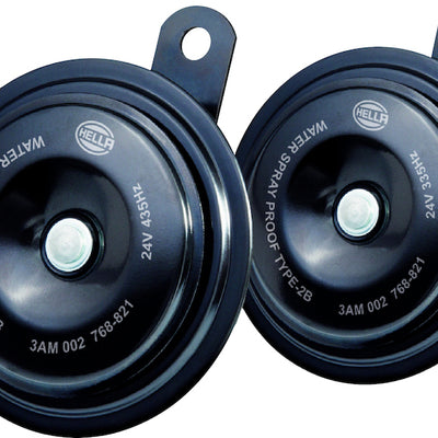 Hella Horn Kit Bx Blk Disc 92Mm 24V Univ