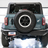 AWE Tuning 2021+ Ford Bronco 0FG Single Rear Exit Exhaust w/Chrome Silver Tip & Bash Guard