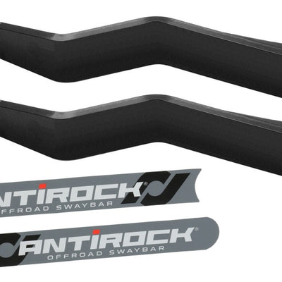 RockJock Antirock Fabricated Steel Sway Bar Arms 15.2in Long 2.5in Offset Bend w/ Stickers Pair