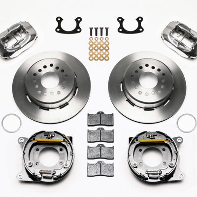 Wilwood Forged Dynalite P/S Park Brake Kit Polished Small Ford 2.66in Offset