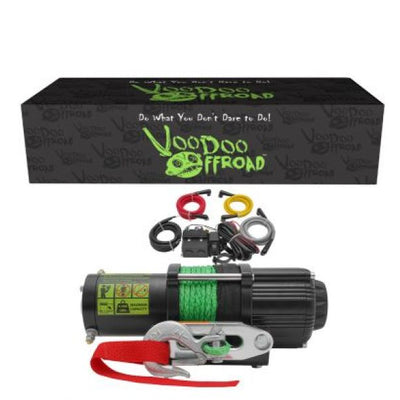 Voodoo Offroad Summoner 4500lb UTV Winch w/ 50ft Synthetic Rope