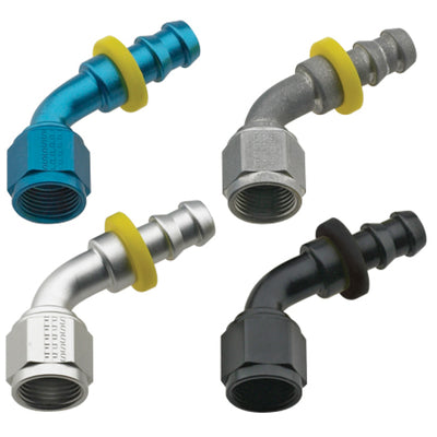 Fragola -10AN Push-Lite End 60 Degree - Blue