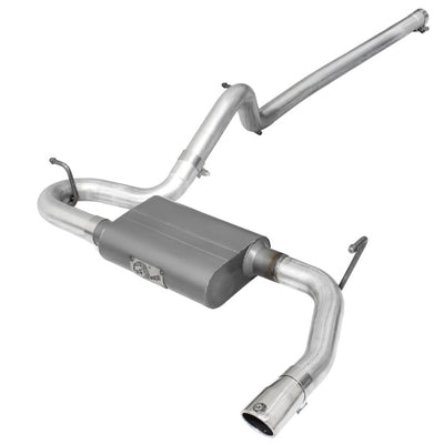 aFe Scorpion 2-1/2in Alum Steel Cat-Back Exhaust w/Pol Tip 07-18 Jeep Wrangler (JK) V6-3.6L/3.8L