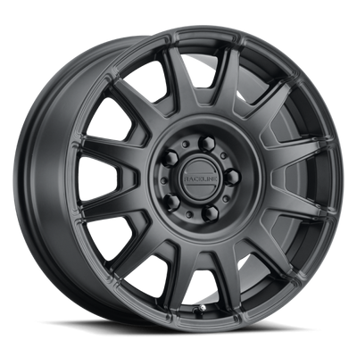 Raceline 401B Aero 17x8in / 5x114.3 BP / 40mm Offset / 72.62mm Bore - Satin Black Wheel
