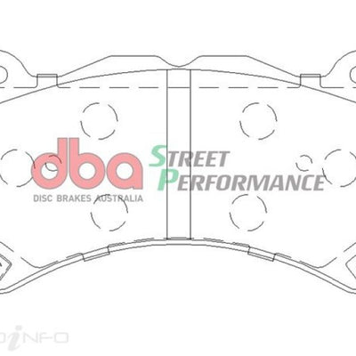 DBA 07-22 Nissan GT-R R35 Front Street Performance Brake Pad Kit